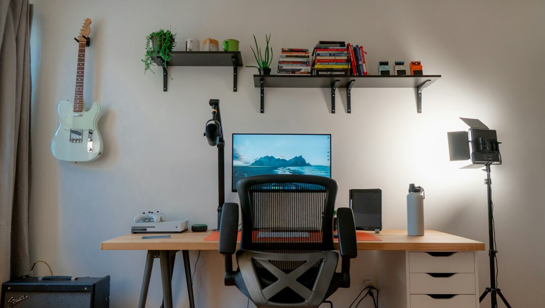 home video editing studio setup