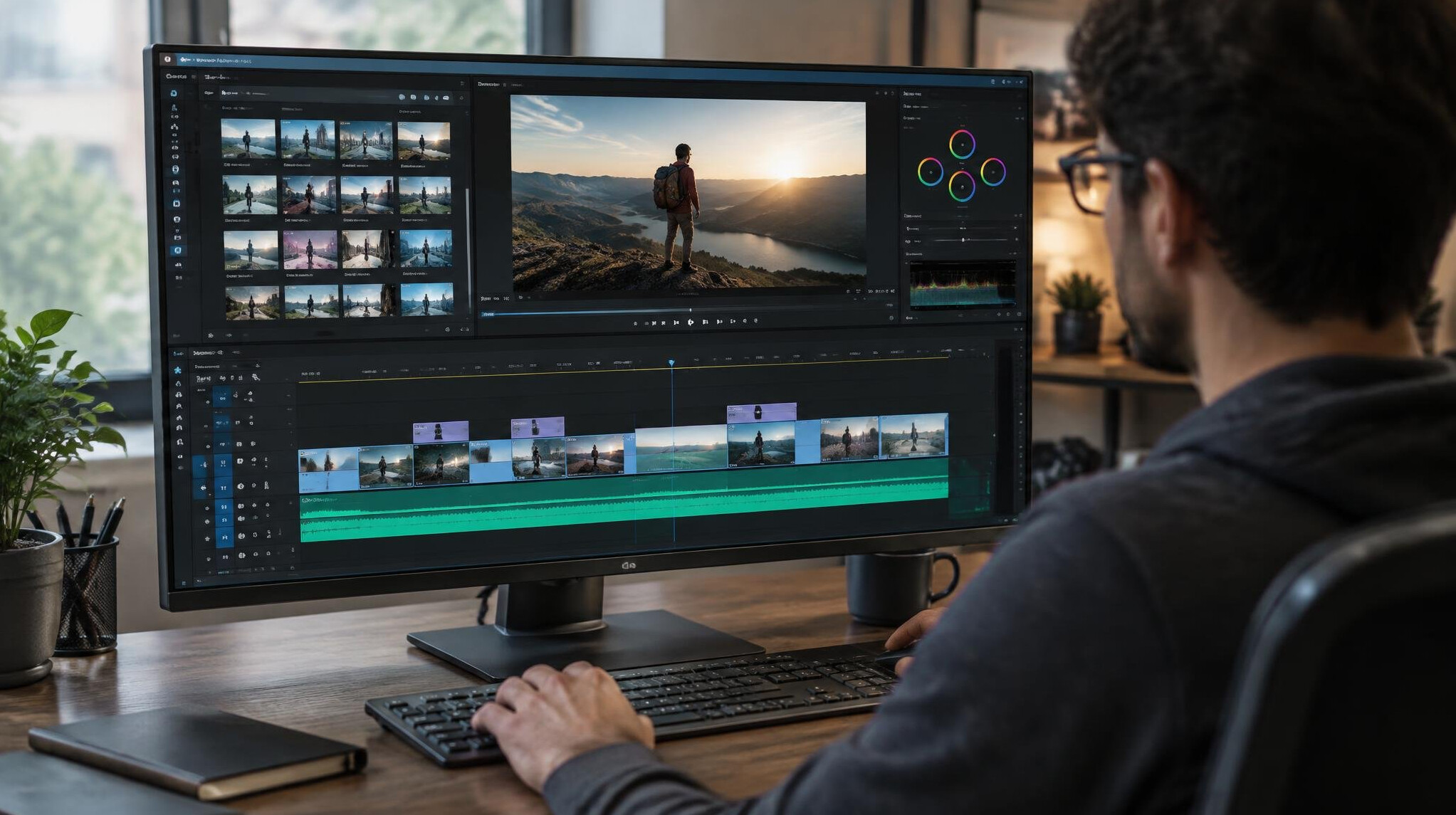 video editing software interface