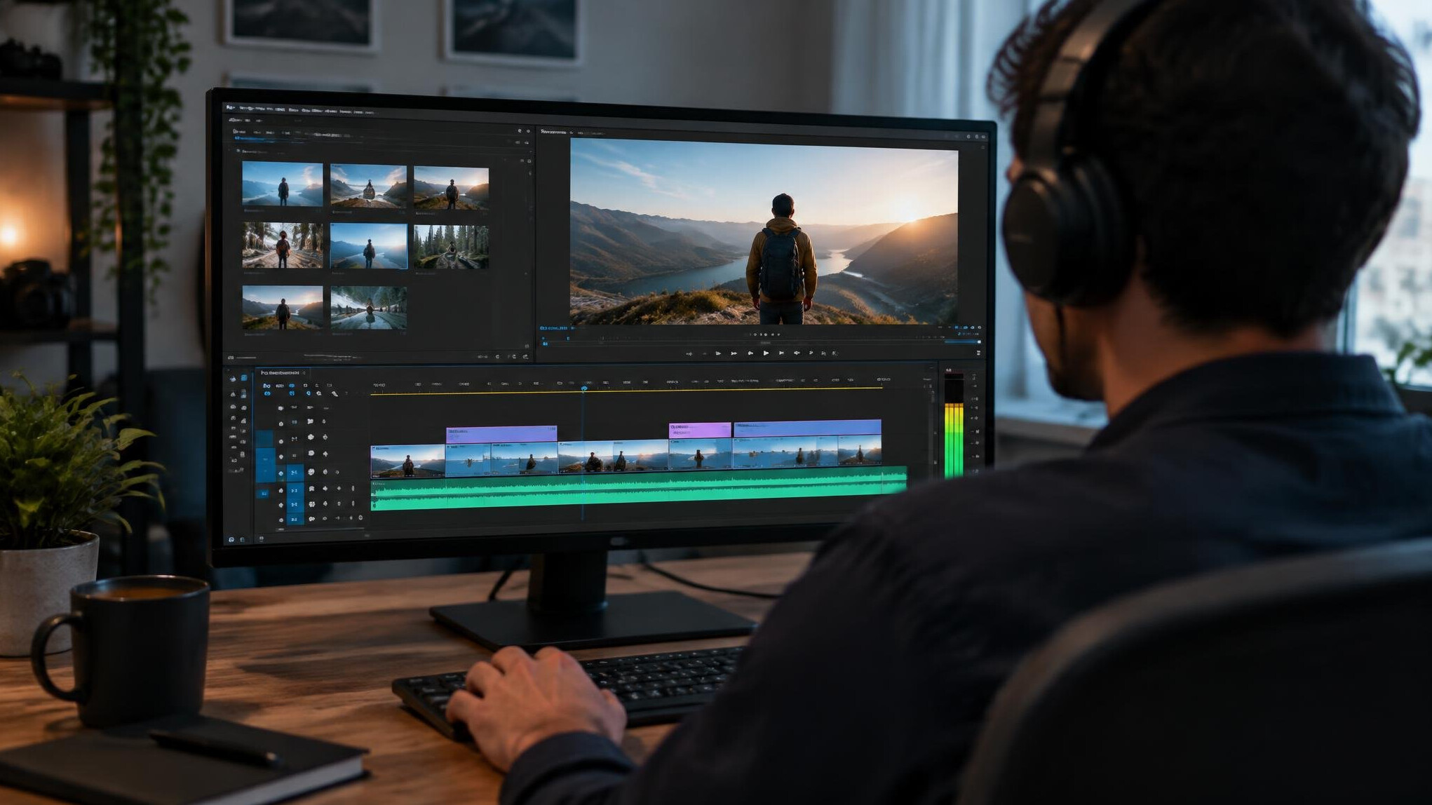 video editing software screen