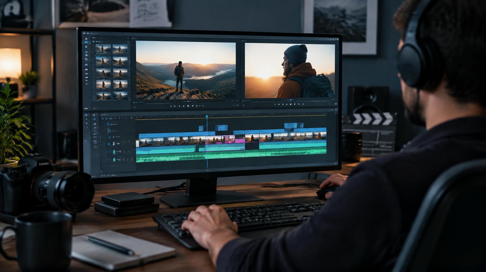 video editing software interface