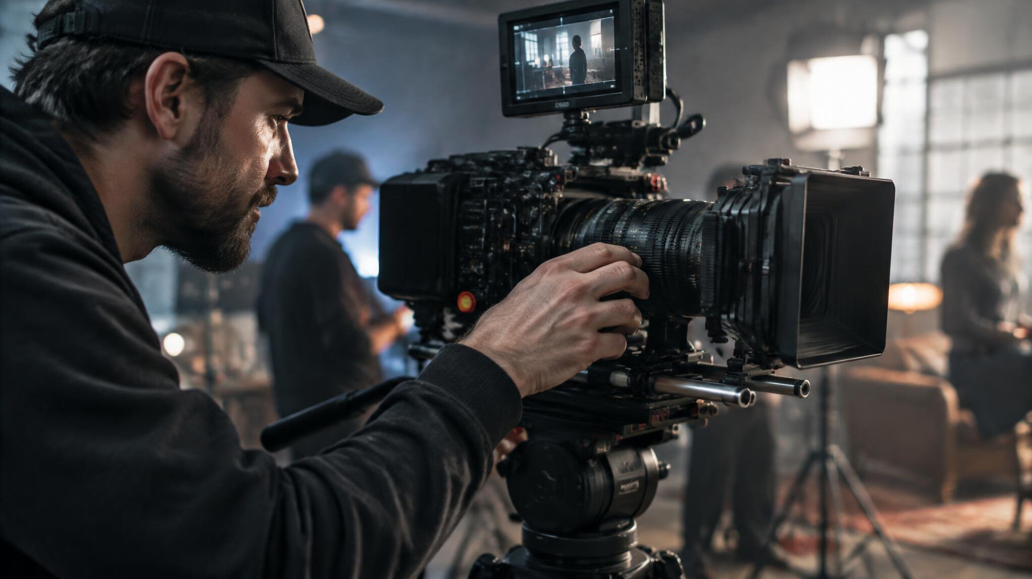 professional camera setup for filmmaking