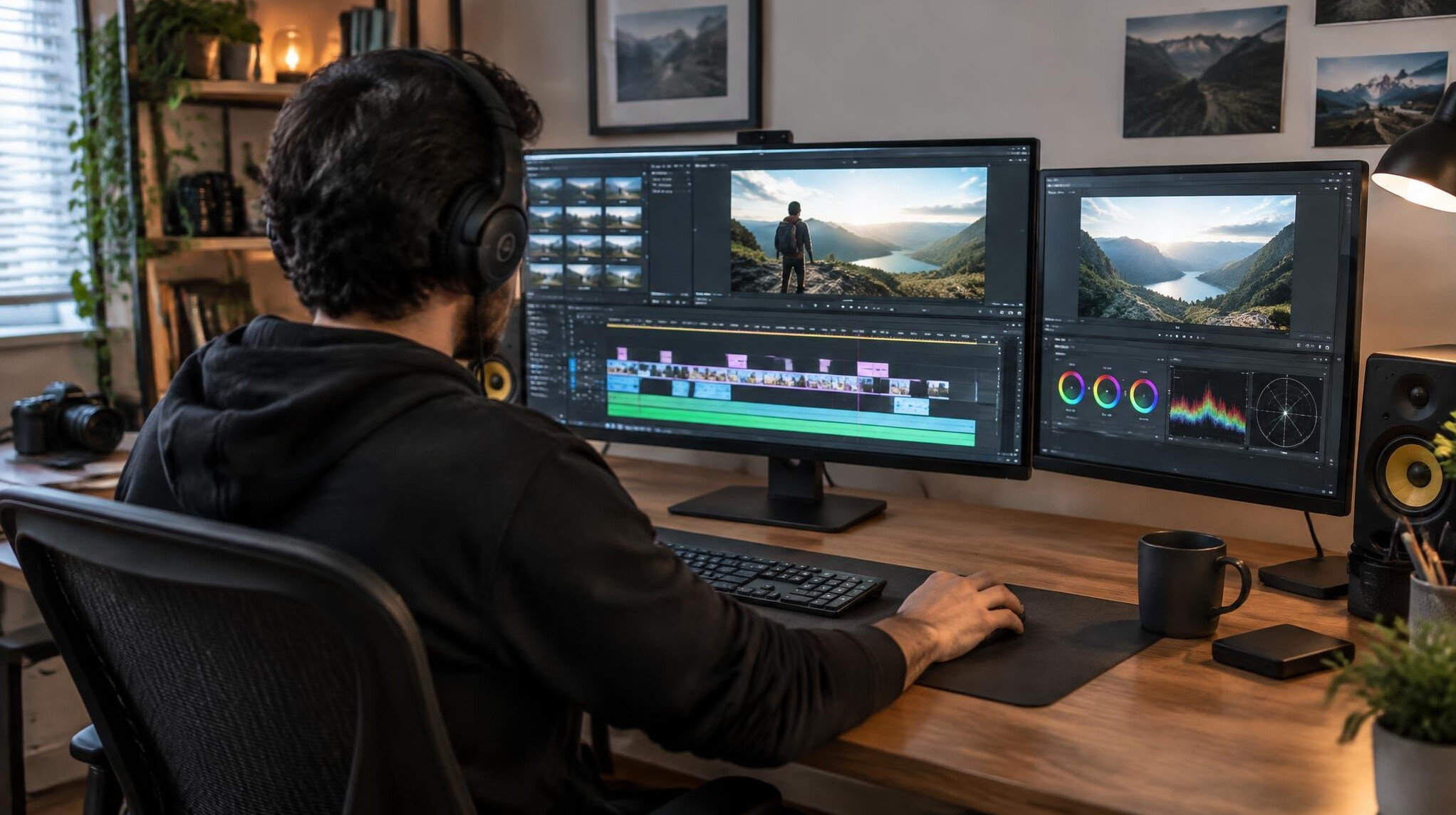 home video editing studio setup